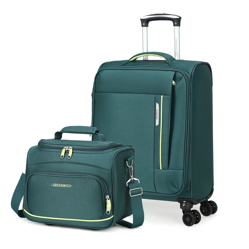 GREENWICH SET DE MALETA DE CABINA ECO-RECYCLED TUNEZ Y NECESER
