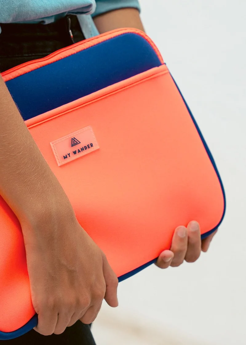 Funda portátil Flúor Neopreno Coral Noche