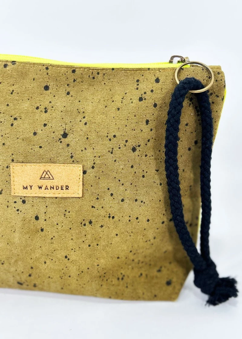 Drops Olive Neceser Cartera Cremallera Fluor