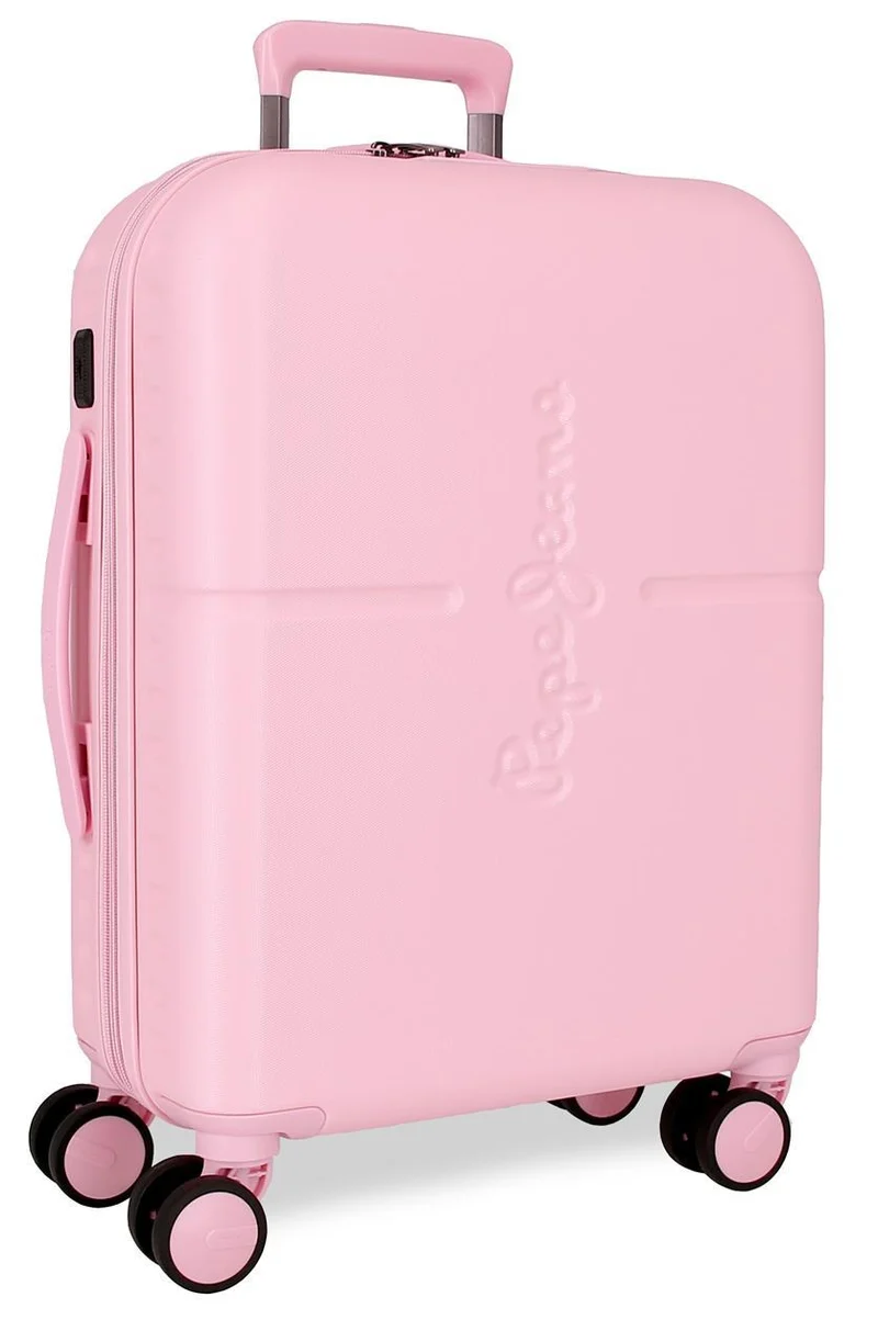 768862C TROLLEY ABS 55CM. C/EXP. 4R. PJL HIGHLIGHT ROSA CLAR