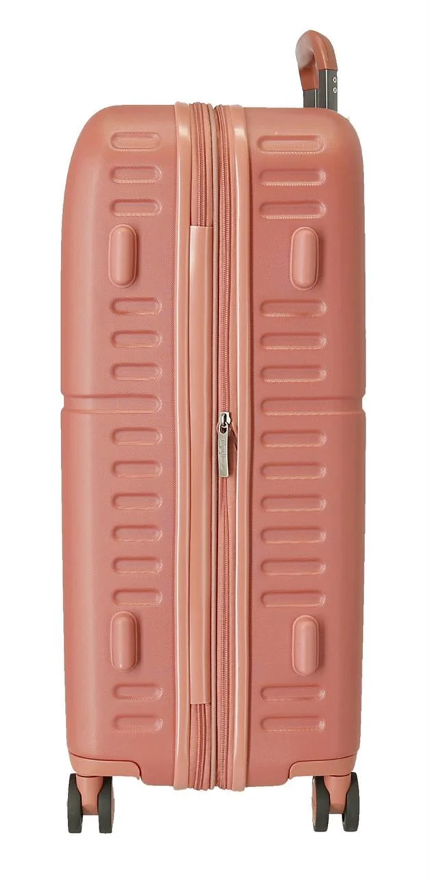 7689226 TROLLEY ABS 70CM. C/EXP. 4R. PJL HIGHLIGHT TERRACOTA