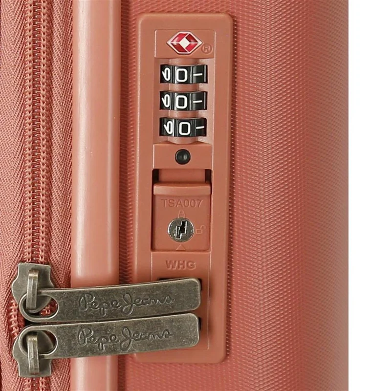 7689226 TROLLEY ABS 70CM. C/EXP. 4R. PJL HIGHLIGHT TERRACOTA