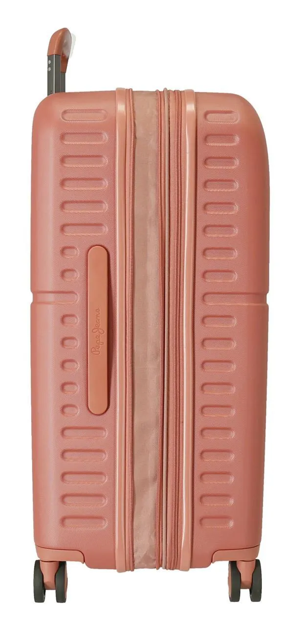 7689226 TROLLEY ABS 70CM. C/EXP. 4R. PJL HIGHLIGHT TERRACOTA