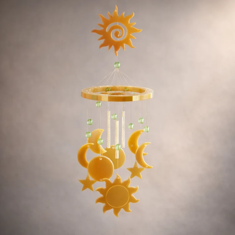Colgante / Atrapa sueños solar (Molde de silicona)