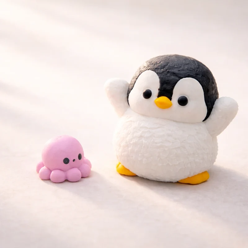 Pingüino + pulpito (moldes de silicona)
