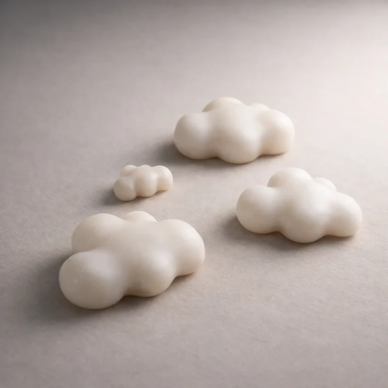 Nubes x 8 (molde de silicona)