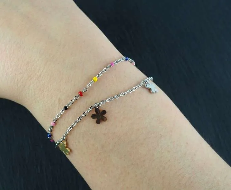 Pulsera doble cadena