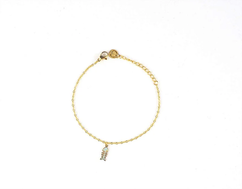 Pack de Dos Pulseras de acero doradas con adorno de KEMO