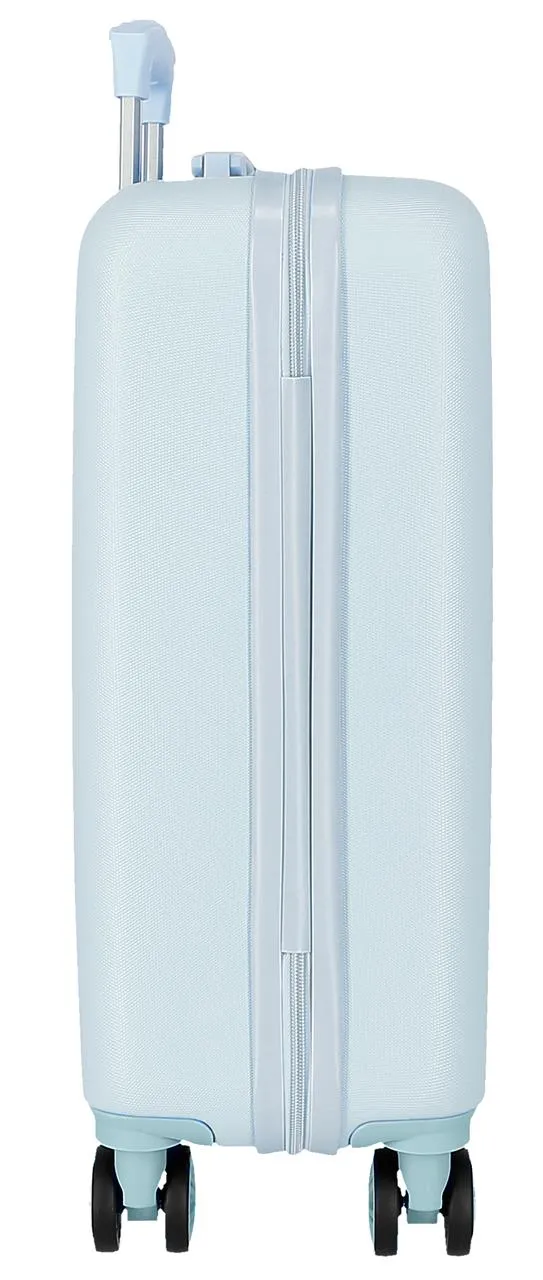 4341111 TROLLEY ABS 55CM. 4R. FROZEN FOREVER AZUL CLARO
