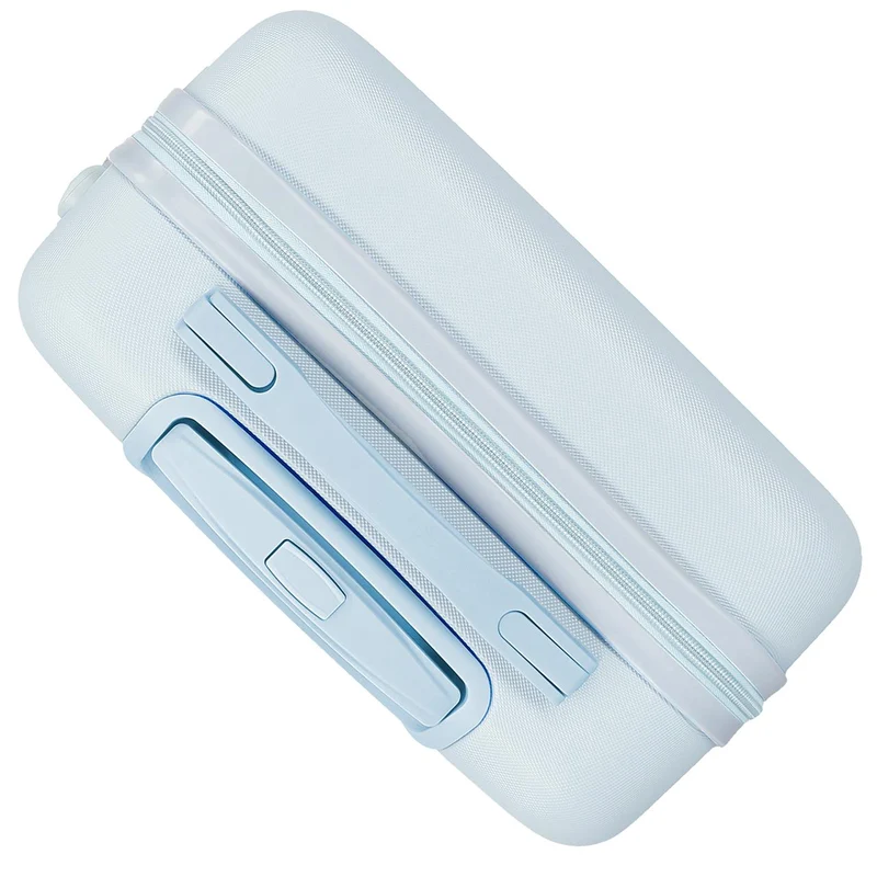 4341111 TROLLEY ABS 55CM. 4R. FROZEN FOREVER AZUL CLARO