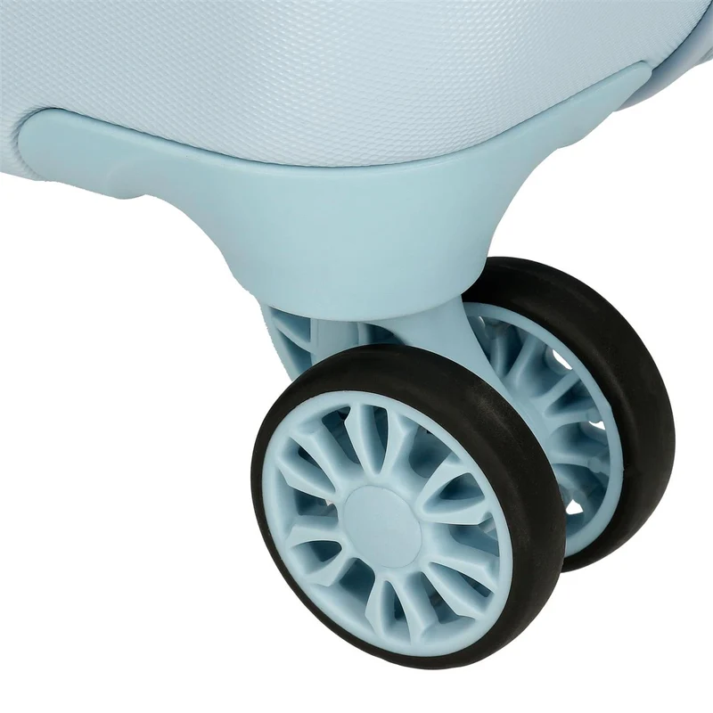 4341111 TROLLEY ABS 55CM. 4R. FROZEN FOREVER AZUL CLARO