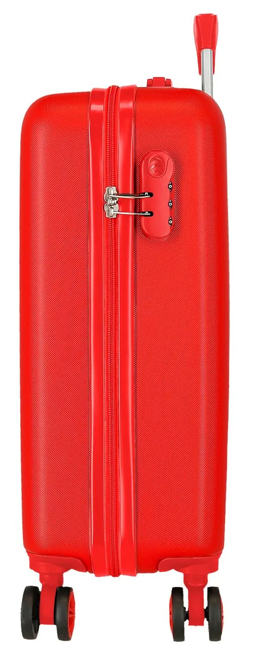 4211111 TROLLEY ABS 55CM. 4R. CARS MC QUEEN RED