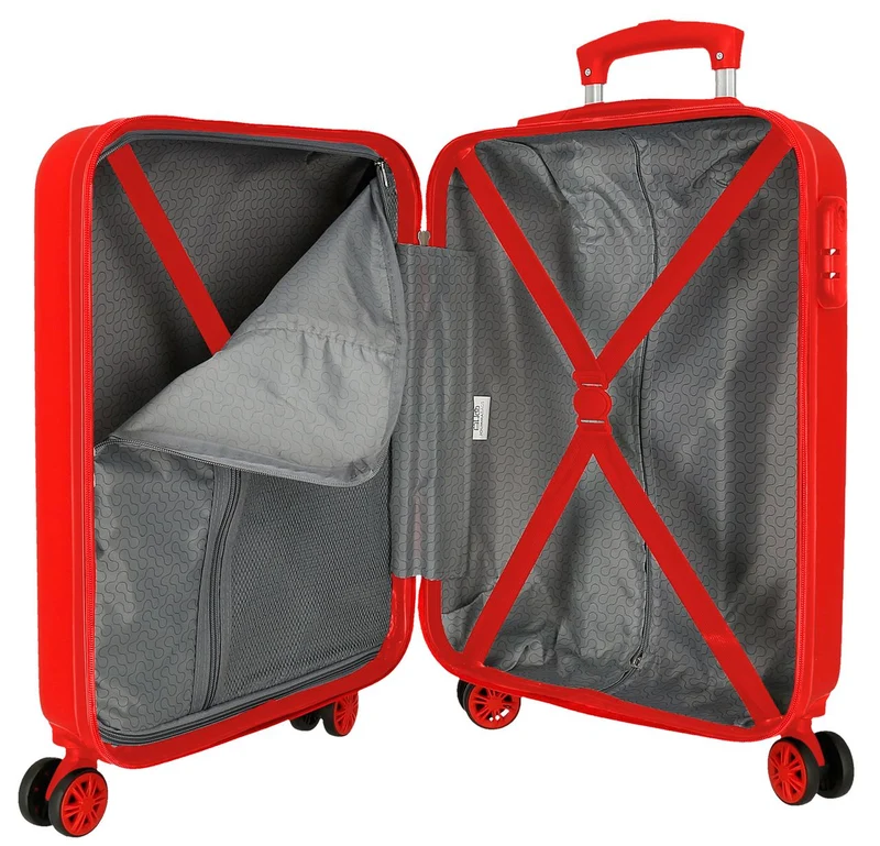 4211111 TROLLEY ABS 55CM. 4R. CARS MC QUEEN RED