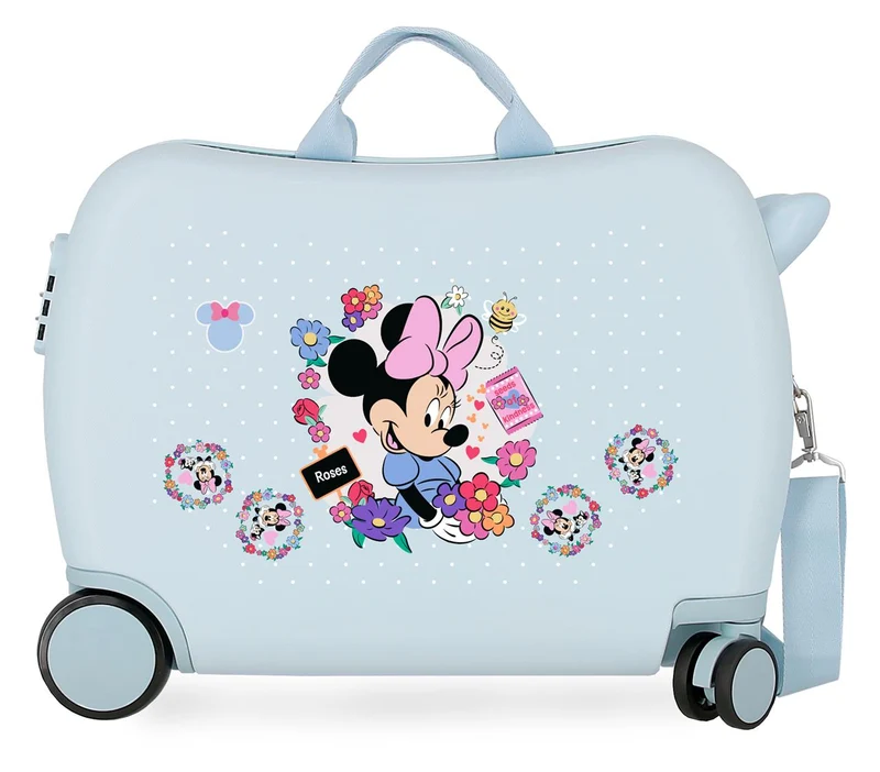 4319811 MALETA INF.ABS 4R.(2 MULTI.) 50CM. MINNIE FLOWERS AZ