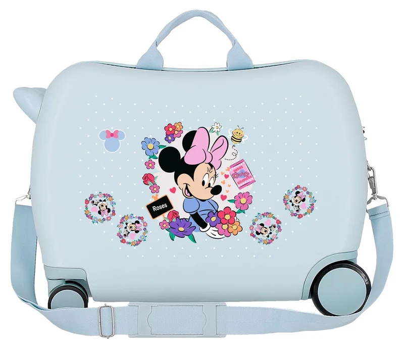 4319811 MALETA INF.ABS 4R.(2 MULTI.) 50CM. MINNIE FLOWERS AZ