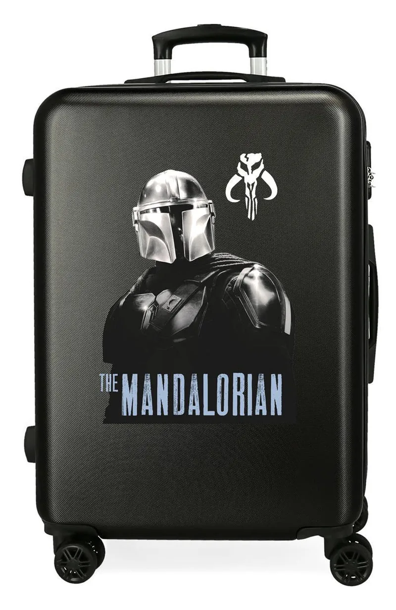 4541821 TROLLEY ABS 65CM. 4R. STAR WARS THE MANDALORIAN NEGR