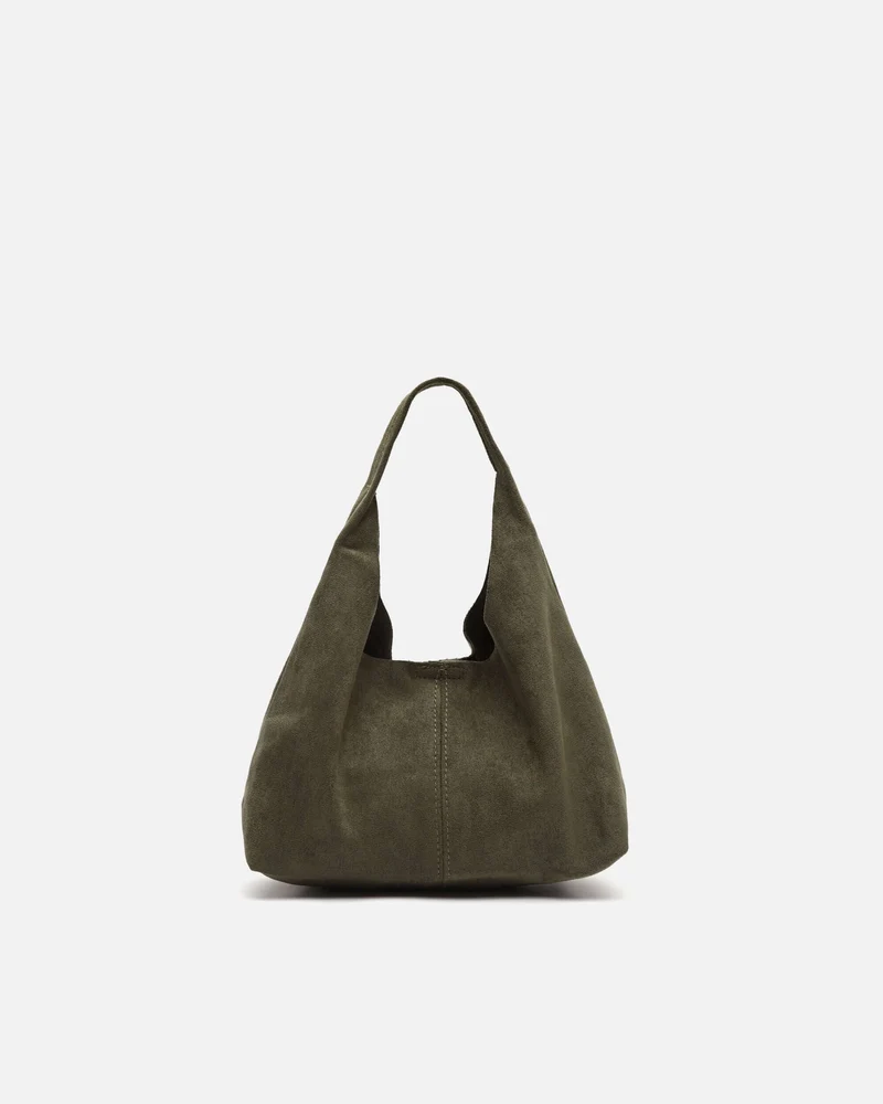 Pologito-1 bolso hobo de mano mini efecto ante con neceser