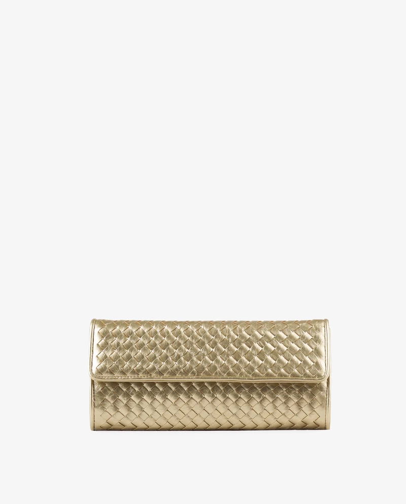 BOLSO ORO TRENZADO