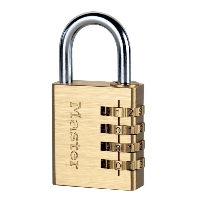 40mm wide set your own combination padlock; brass finish