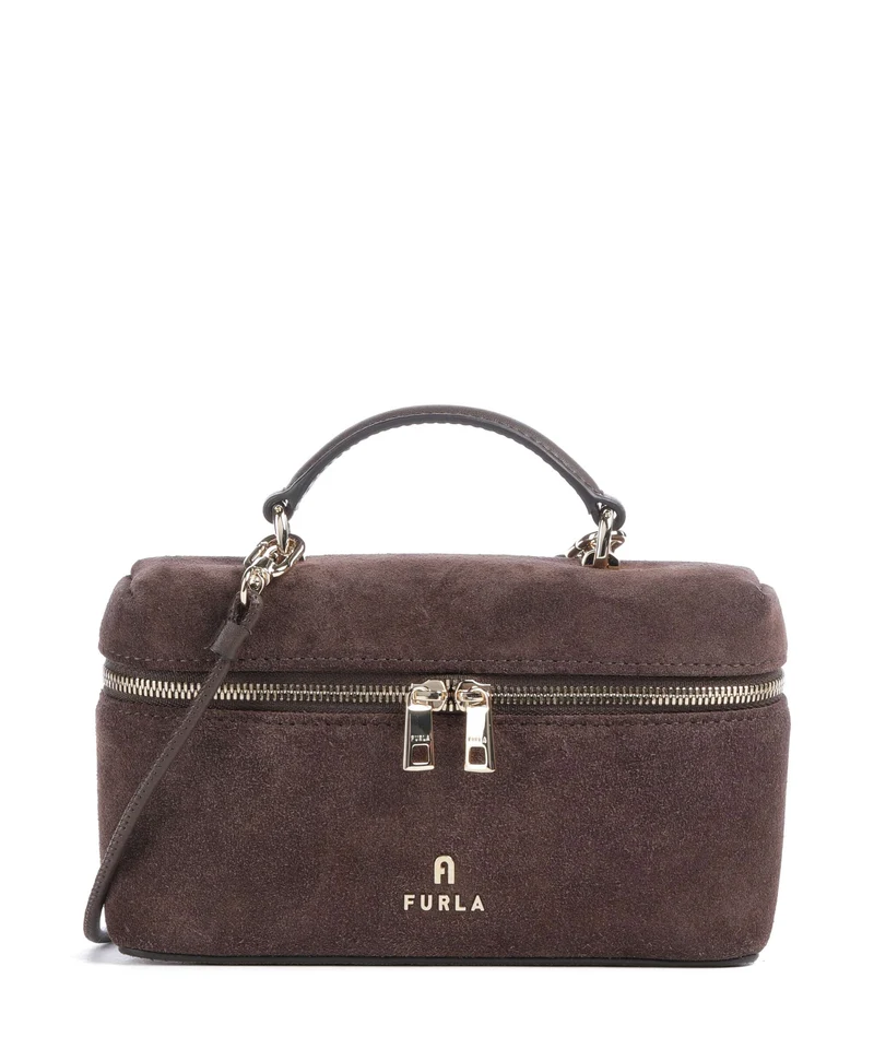 Furla Camelia Micro Bandolera toni cioccolato