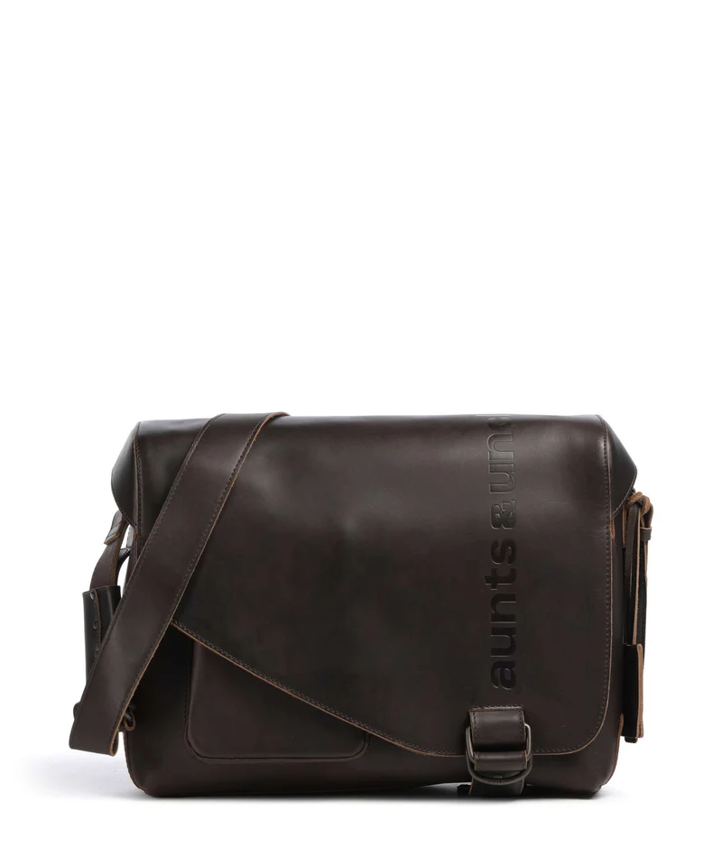 Aunts & Uncles Heritage Medium Judd Bolso de mensajero dark brown