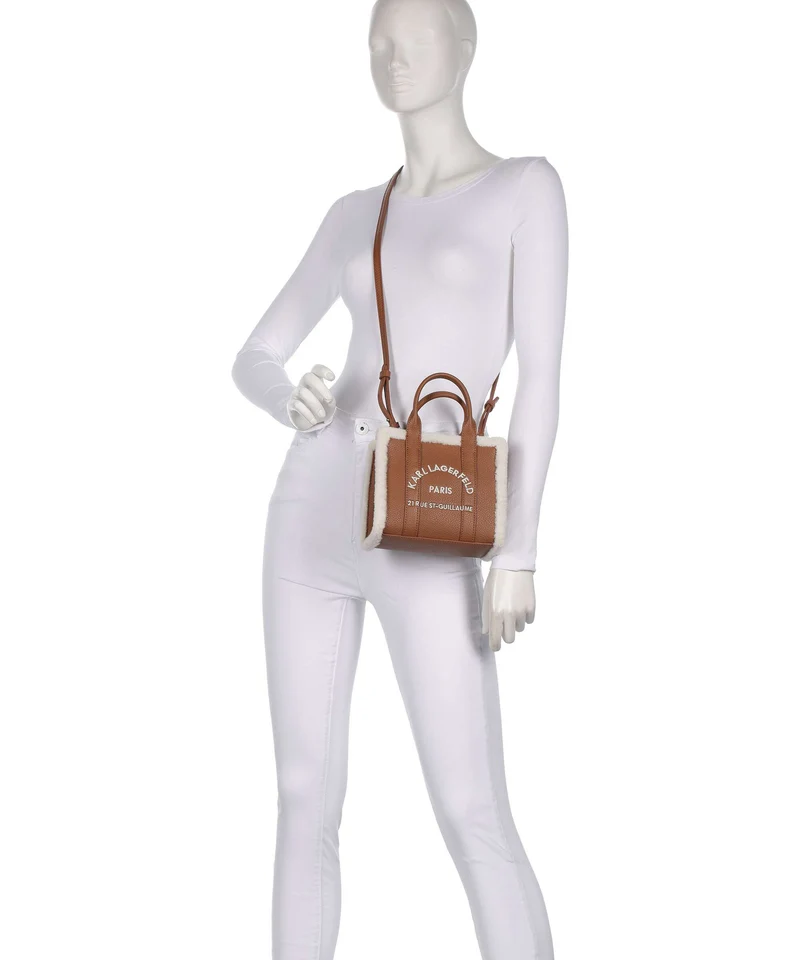 Karl Lagerfeld K/Rue St Guillaume Mini Bandolera dark tan