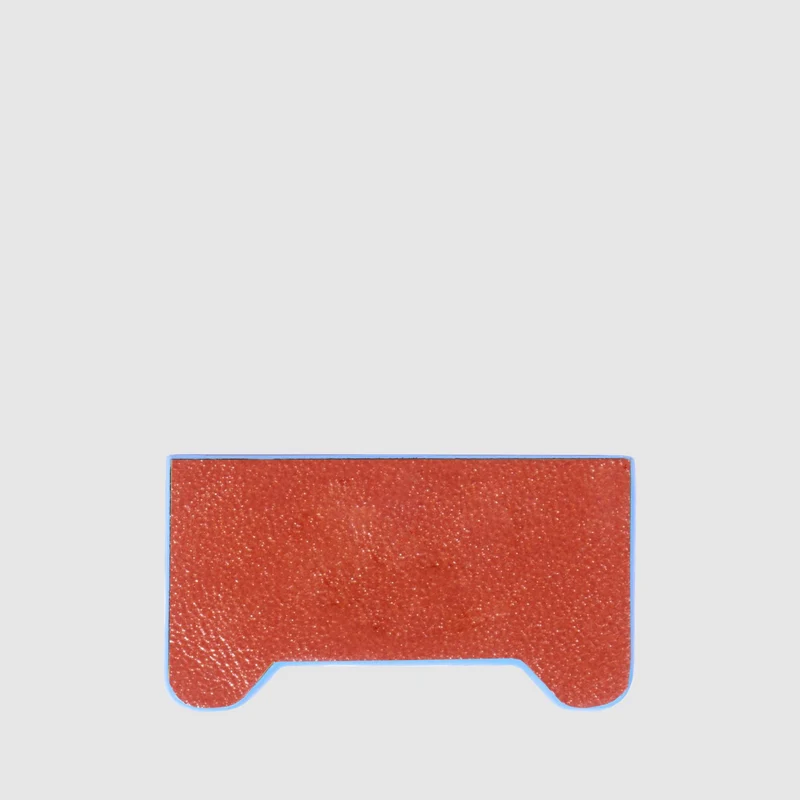 Monogram in pelle Blue Square