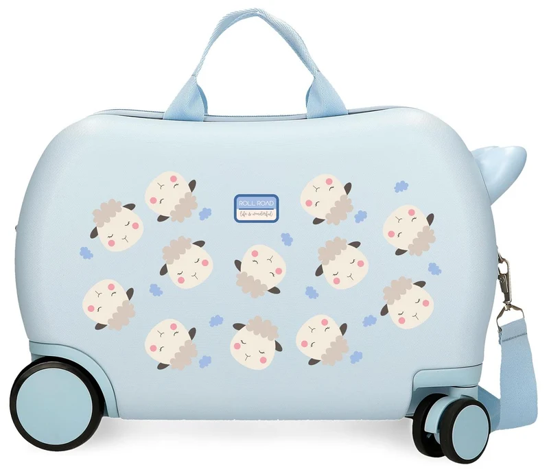 4191011 MALETA INF.ABS 4R.(2 MULTI.) 45CM. RR BABY PETS AZUL