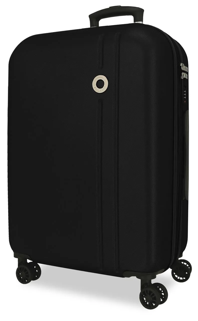 5429321 TROLLEY ABS 75CM. C/EXP. 4R. RR MENORCA NEGRO