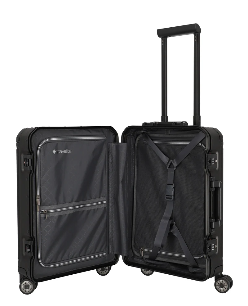 TRAVELITE – Maleta ALUMINIO NEXT 2.0 con Bolsillo para PC 15.6" – CABINA 55CM