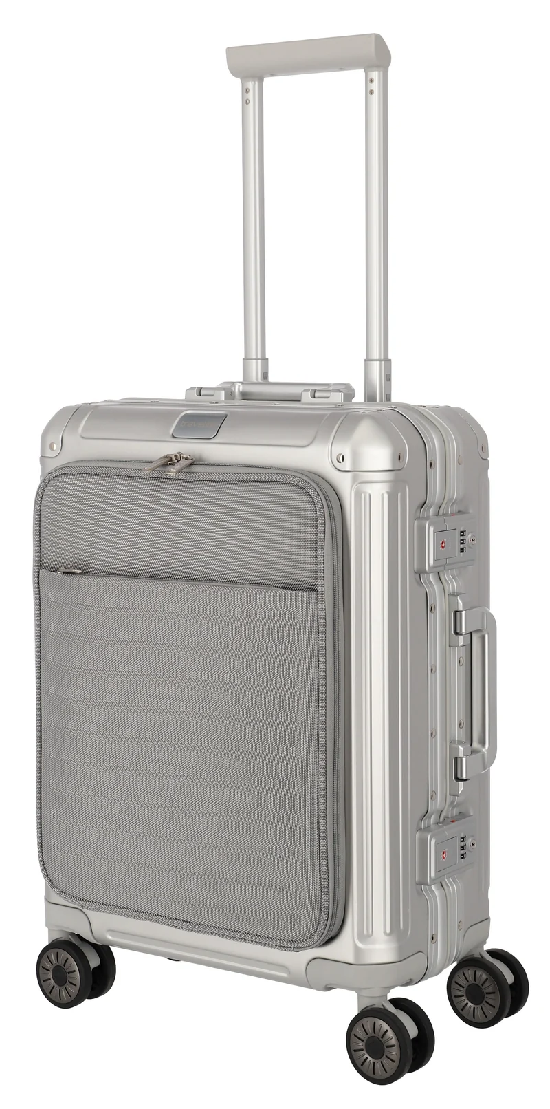 TRAVELITE – Maleta ALUMINIO NEXT 2.0 con Bolsillo para PC 15.6" – CABINA 55CM