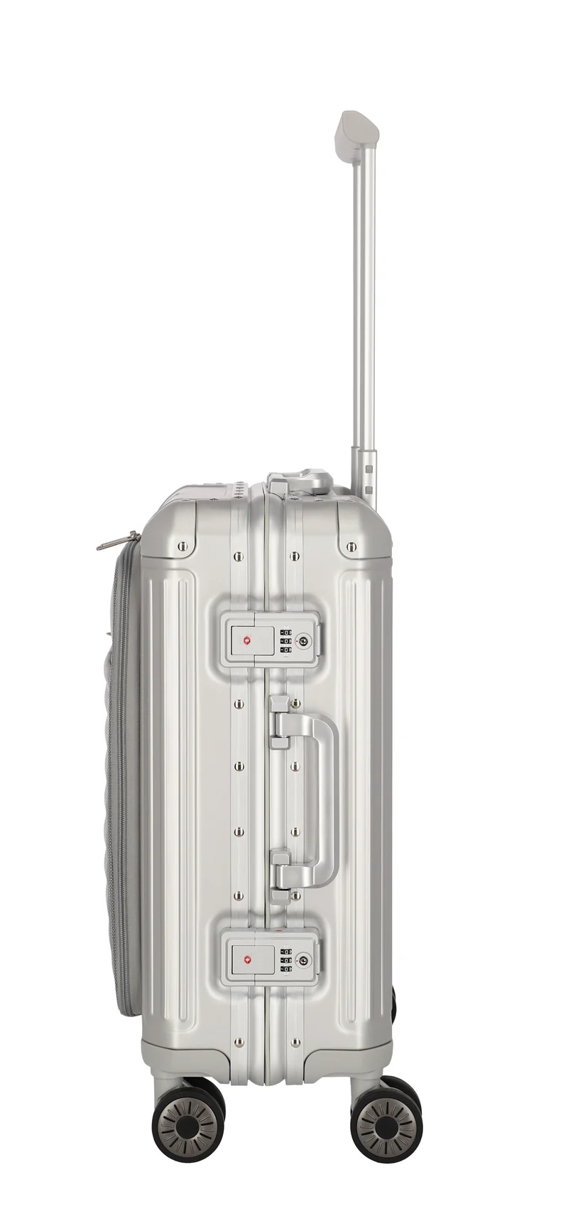 TRAVELITE – Maleta ALUMINIO NEXT 2.0 con Bolsillo para PC 15.6" – CABINA 55CM