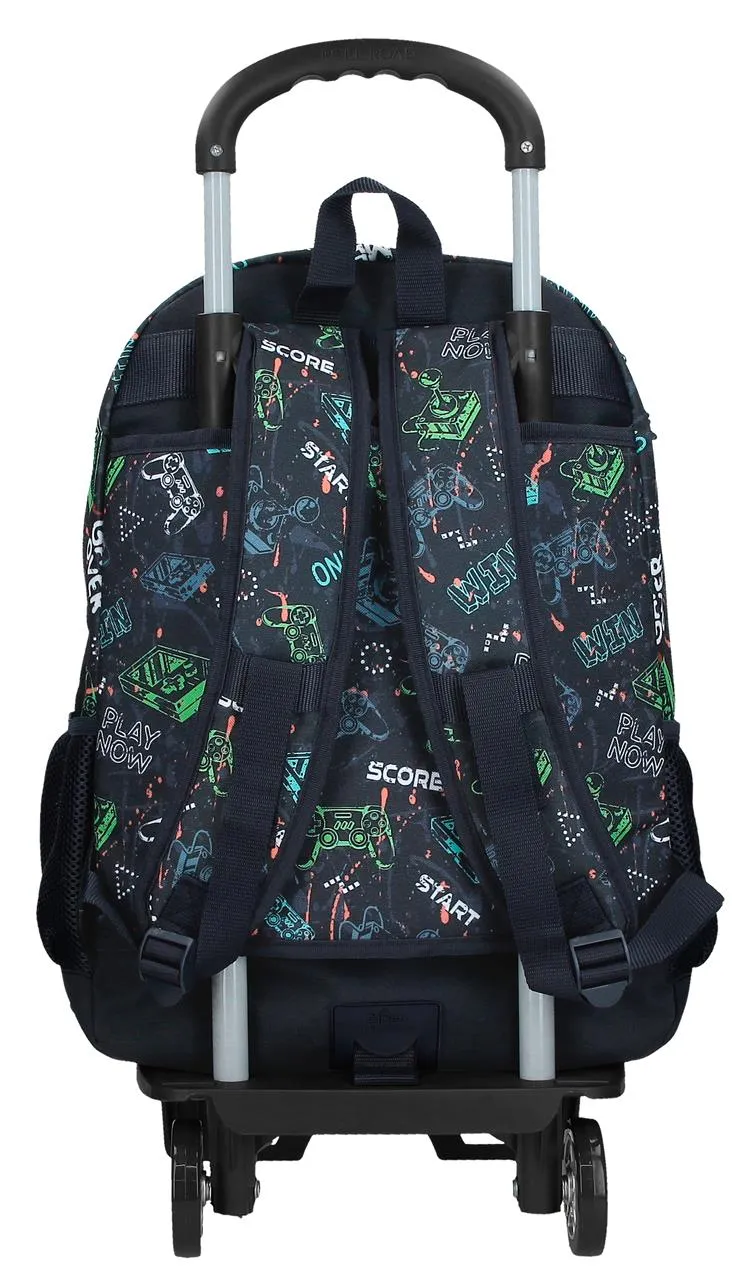 30926T1 MOCHILA ADAP. 44CM 2C. C/CARRO. MOVOM GAME OVER