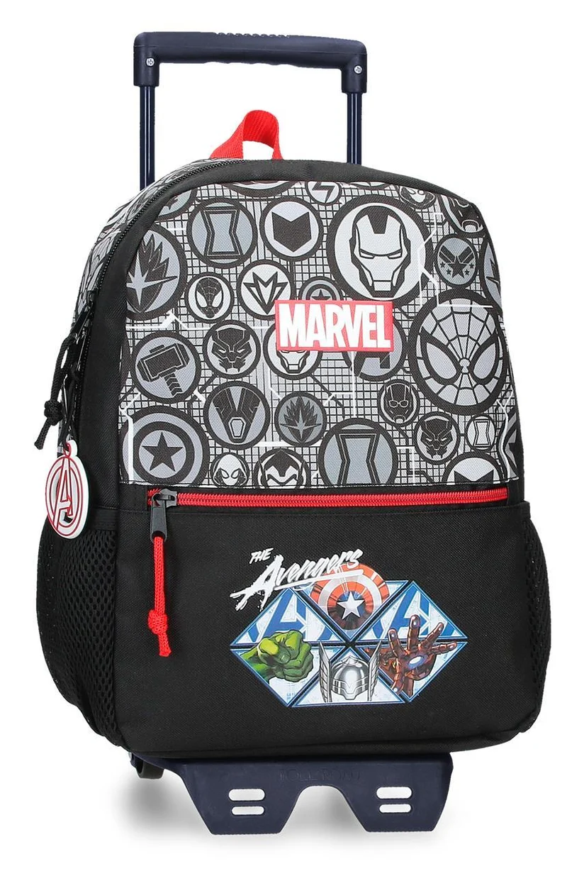 49622T1 MOCHILA ADAP. 32CM. C/CARRO. MARVEL HEROES