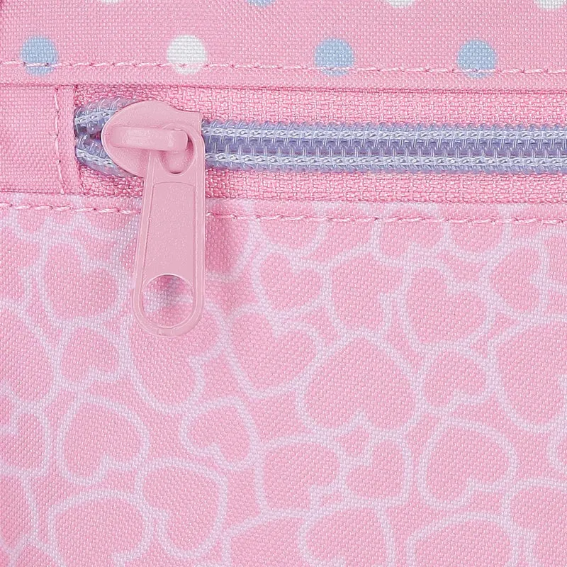 20321T1 MOCHILA ADAP. 25CM. C/CARRO. HELLO KITTY HEARTS & DO