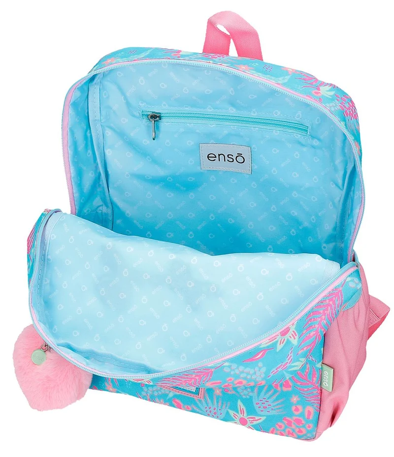 98123T1 MOCHILA ADAP. 32CM. C/CARRO. ENSO JUNGLE MOOD