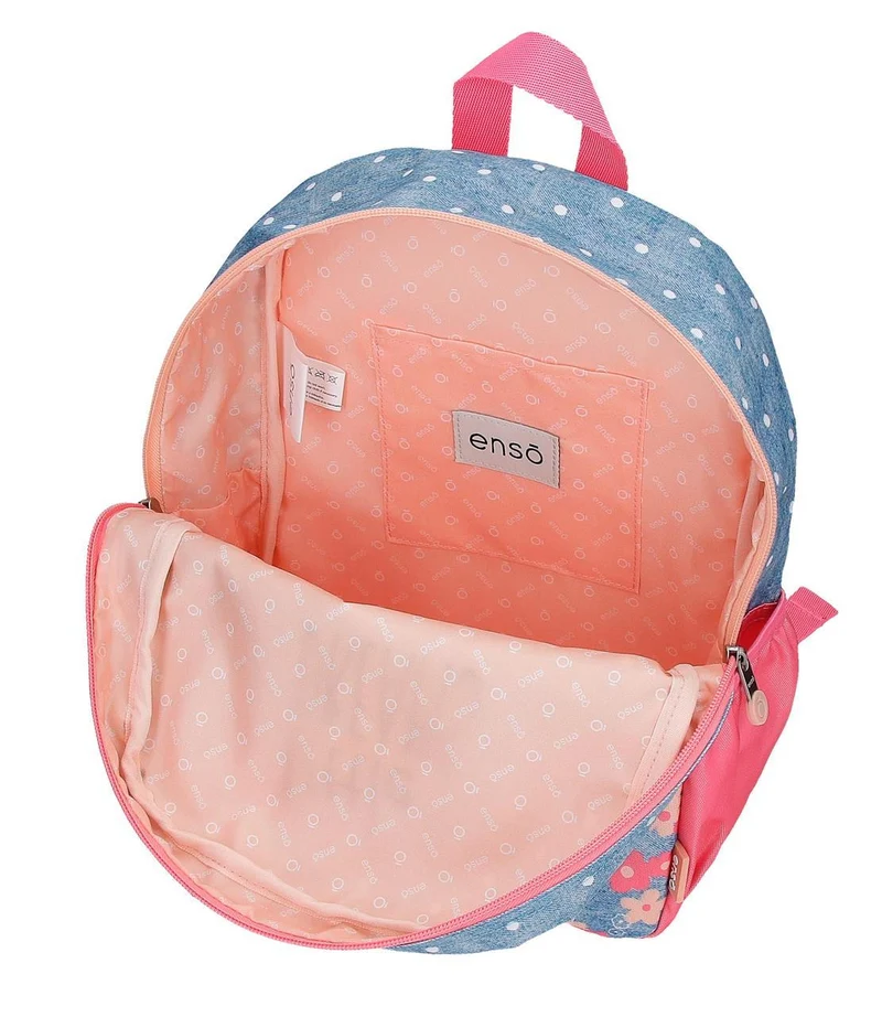 94923T1 MOCHILA ADAP. 32CM. C/CARRO. ENSO LITTLE DREAMS