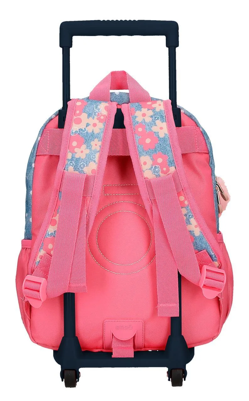 94923T1 MOCHILA ADAP. 32CM. C/CARRO. ENSO LITTLE DREAMS