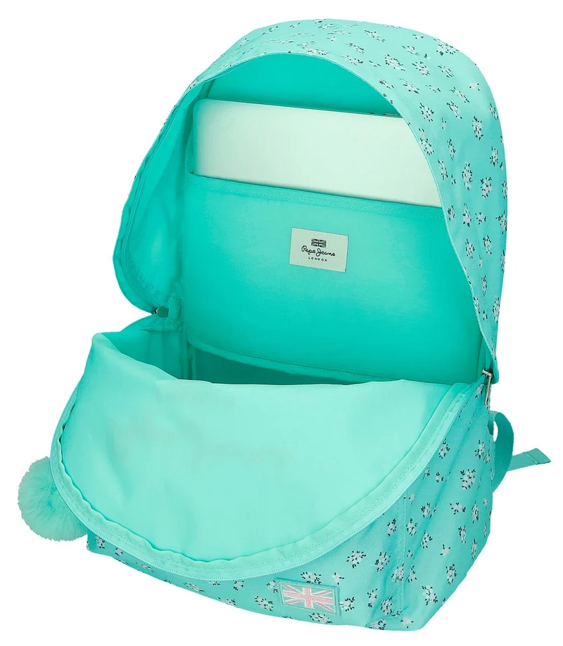 60423V2 MOCHILA ADAP. 44CM. C/CARRO. PJL NORA TURQUESA