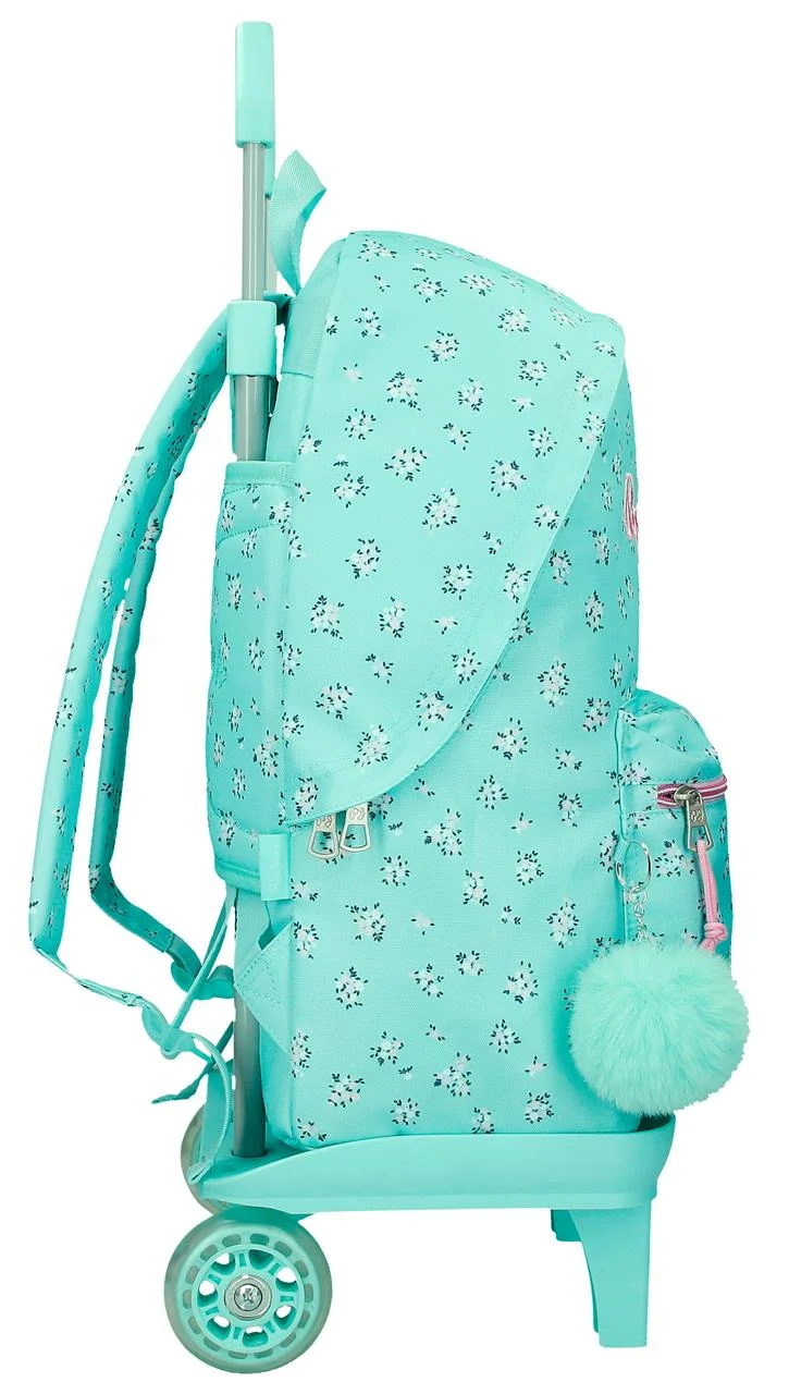 60423V2 MOCHILA ADAP. 44CM. C/CARRO. PJL NORA TURQUESA