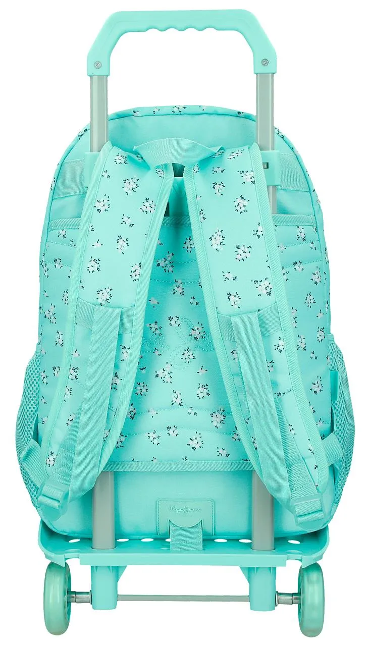 60425V2 MOCHILA ADAP. 44CM 2C. C/CARRO. PJL NORA TURQUESA