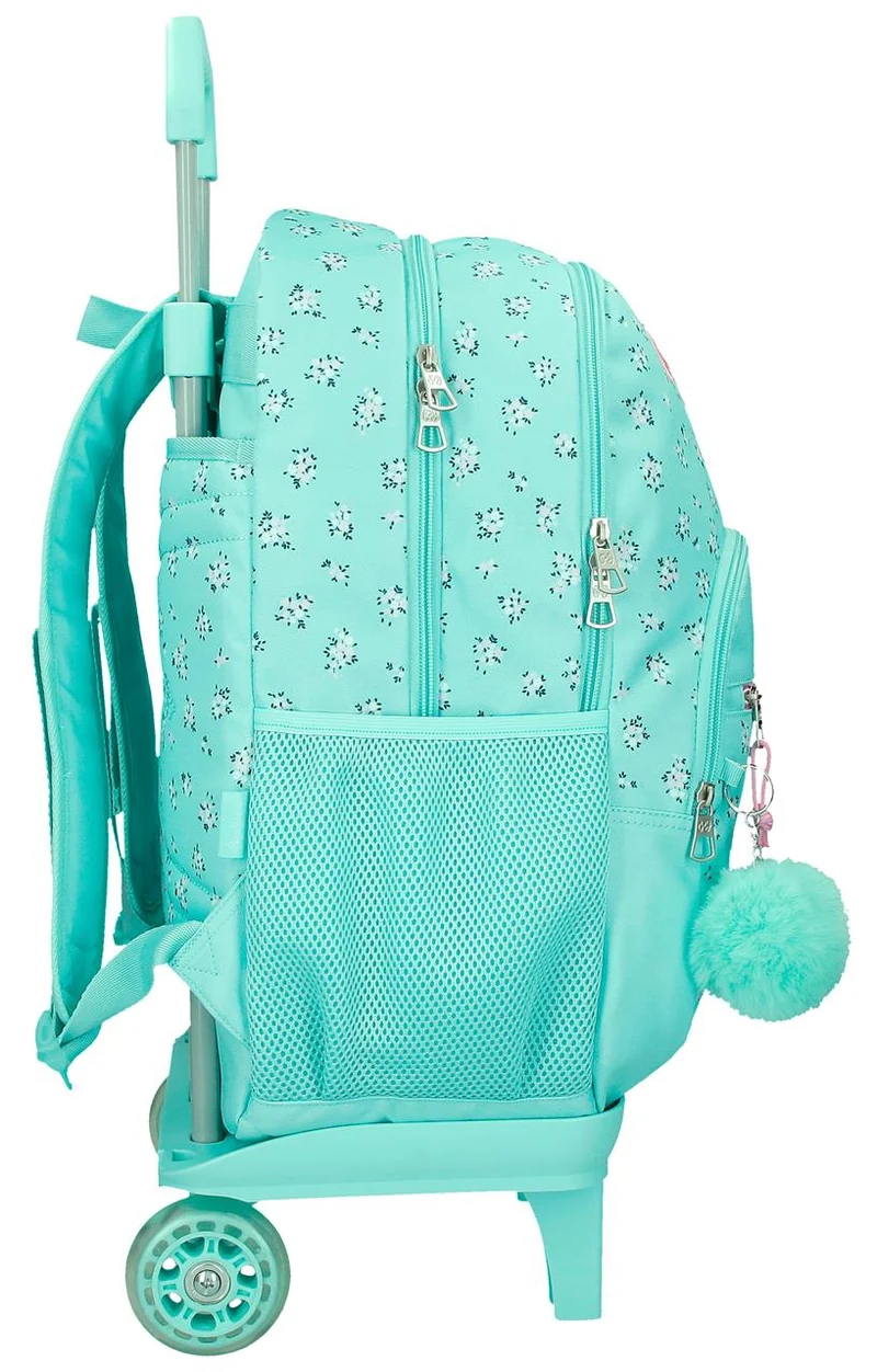 60425V2 MOCHILA ADAP. 44CM 2C. C/CARRO. PJL NORA TURQUESA