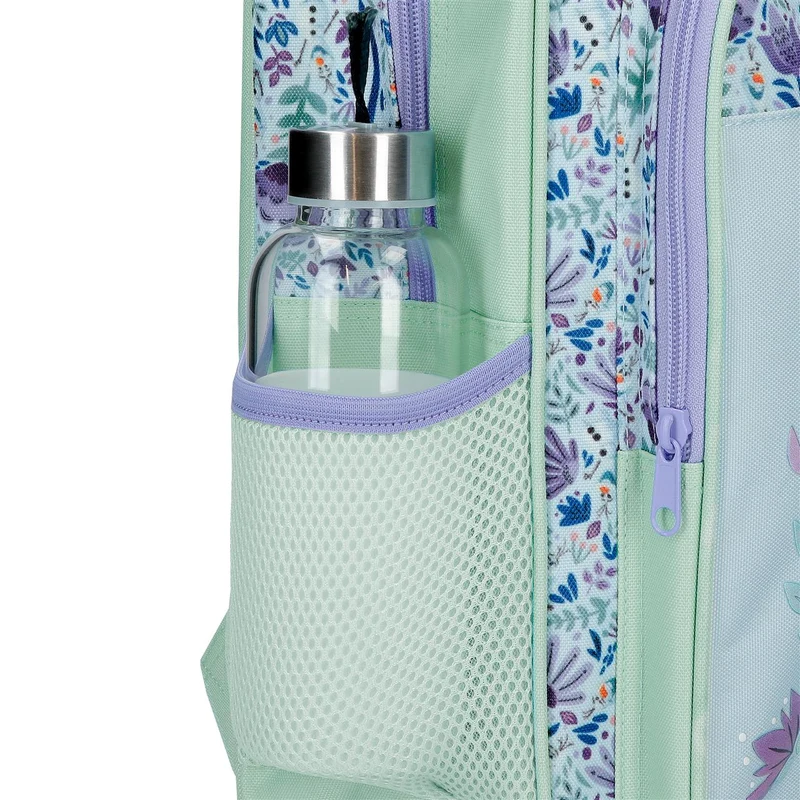 49423T2 MOCHILA ADAP. 40CM. C/CARRO. CLOSE TO THE HEART FROZ