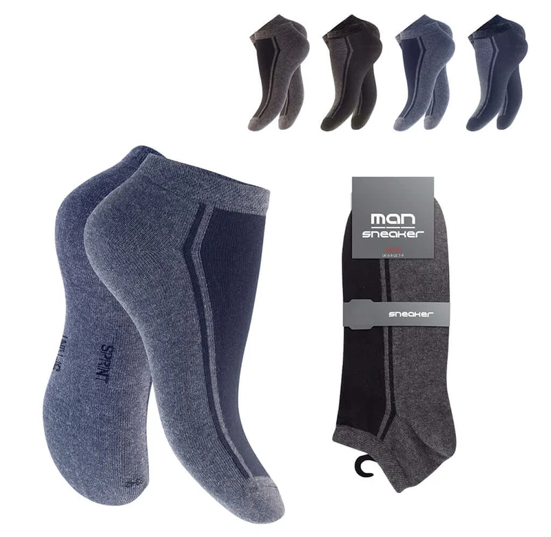 Herren-Sneaker 4er-Pack, Farbmix, VE-30