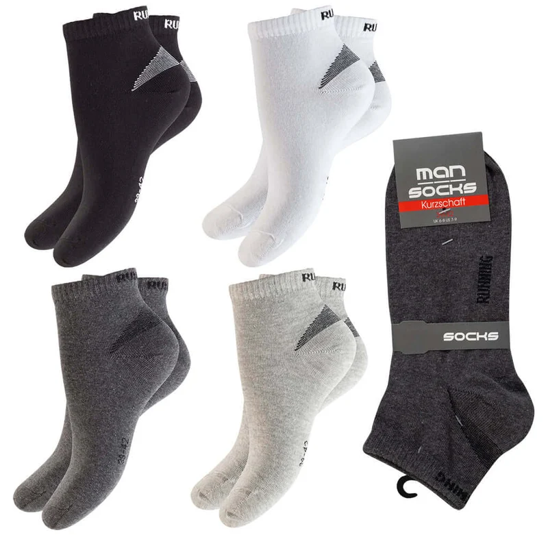 Herren-Socken 4er-Pack, Farbmix, VE-30