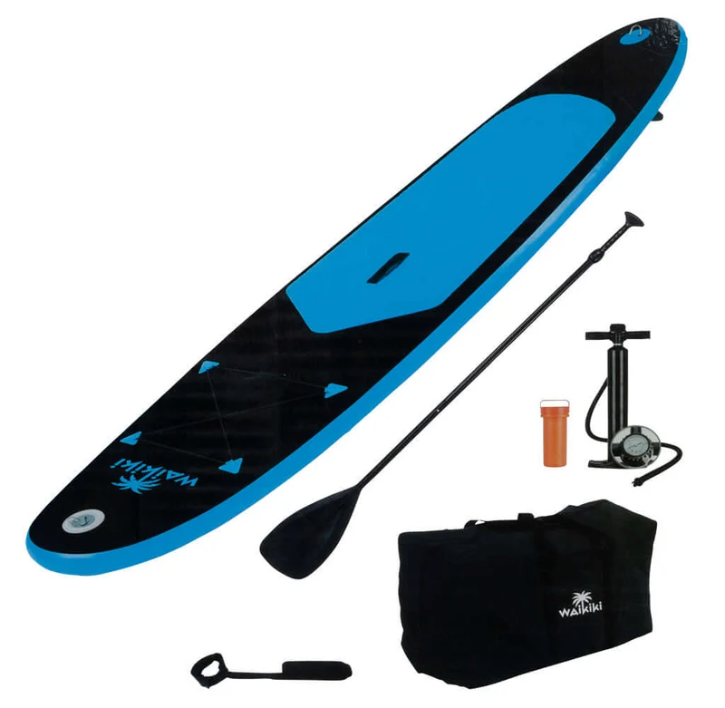 SUP Stehpaddelbrett Set, Farbe Blau /Schwarz, VE-1