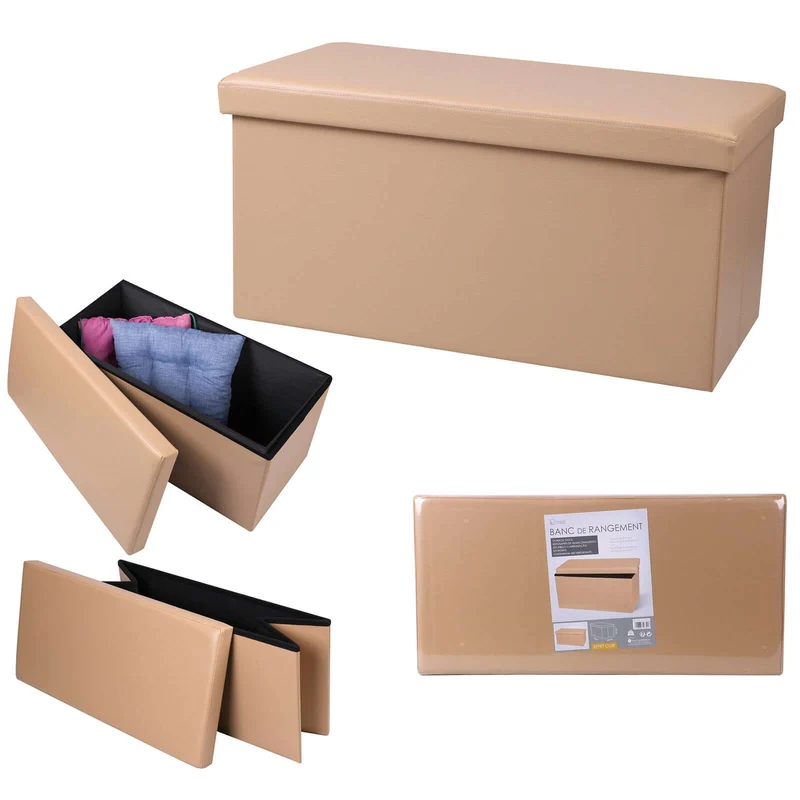 Faltbare Sitzbox 76cm, Farbe beige, VE-3