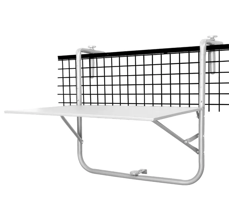 Balkontisch Stahl, Farbe weiß, VE-4
