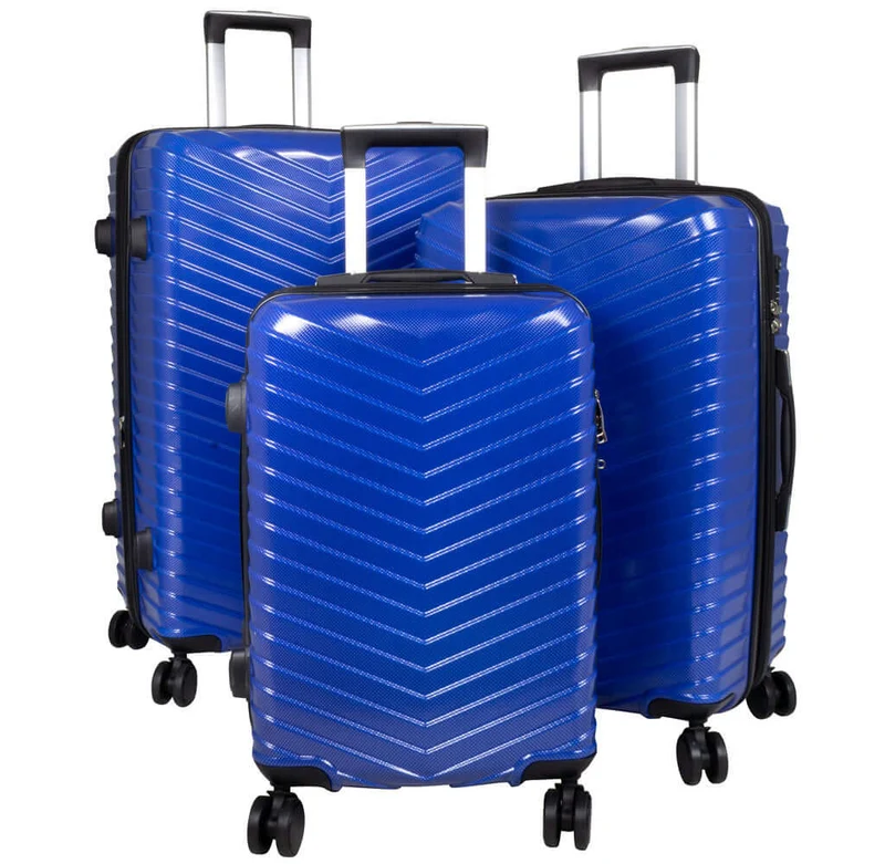 Poly-ABS Kofferset 3tlg 'Meran' blau