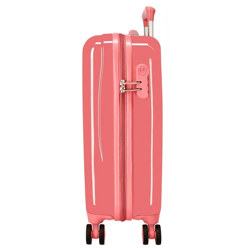 Maleta de cabina Roll Road Coffee Shop rígida 55 cm coral